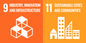 Goal 9: Industry, innovation and infrastructure. Goal 11: Sustainable cities and communities. 
